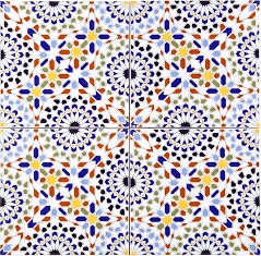 Wall tiles from Morocco